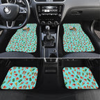 Aussie Christmas Santa Car Mats Retro Cartoon Summer Holiday Beach - I Ate The Carrots Kangaroo