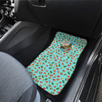 Aussie Christmas Santa Car Mats Retro Cartoon Summer Holiday Beach - I Ate The Carrots Kangaroo