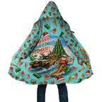 Aussie Christmas Santa Cloak Retro Cartoon Summer Holiday Beach - I Ate The Carrots Kangaroo