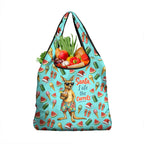 Aussie Christmas Santa Grocery Bag Retro Cartoon Summer Holiday Beach - I Ate The Carrots Kangaroo