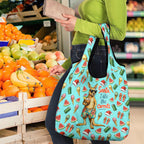 Aussie Christmas Santa Grocery Bag Retro Cartoon Summer Holiday Beach - I Ate The Carrots Kangaroo