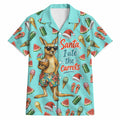 Aussie Christmas Santa Hawaiian Shirt Retro Cartoon Summer Holiday Beach - I Ate The Carrots Kangaroo