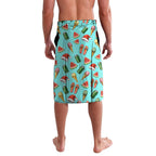Aussie Christmas Santa Lavalava Retro Cartoon Summer Holiday Beach - I Ate The Carrots Kangaroo