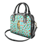 Aussie Christmas Santa Shoulder Handbag Retro Cartoon Summer Holiday Beach - I Ate The Carrots Kangaroo