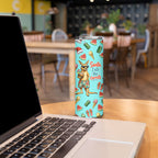 Aussie Christmas Santa Skinny Tumbler Retro Cartoon Summer Holiday Beach - I Ate The Carrots Kangaroo