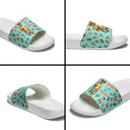 Aussie Christmas Santa Slide Sandals Retro Cartoon Summer Holiday Beach - I Ate The Carrots Kangaroo