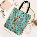 Aussie Christmas Santa Tote Bag Retro Cartoon Summer Holiday Beach - I Ate The Carrots Kangaroo