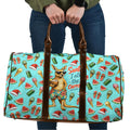 Aussie Christmas Santa Travel Bag Retro Cartoon Summer Holiday Beach - I Ate The Carrots Kangaroo