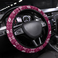 Brisbane Broncos Christmas Steering Wheel Cover Australian Rugby Fans - Pixelated Ugly Xmas Pattern Mascot Santa