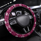 Brisbane Broncos Christmas Steering Wheel Cover Australian Rugby Fans - Pixelated Ugly Xmas Pattern Mascot Santa