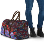 Western Bulldogs ANZAC Day Travel Bag Indigenous Dot Art with Poppy Flower Tribute