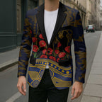 West Coast Eagles ANZAC Day Blazer Indigenous Dot Art with Poppy Flower Tribute