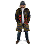 West Coast Eagles ANZAC Day Cloak Indigenous Dot Art with Poppy Flower Tribute