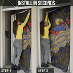West Coast Eagles ANZAC Day Door Cover Indigenous Dot Art with Poppy Flower Tribute