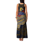 West Coast Eagles ANZAC Day Family Matching Tank Maxi Dress and Hawaiian Shirt Indigenous Dot Art with Poppy Flower Tribute