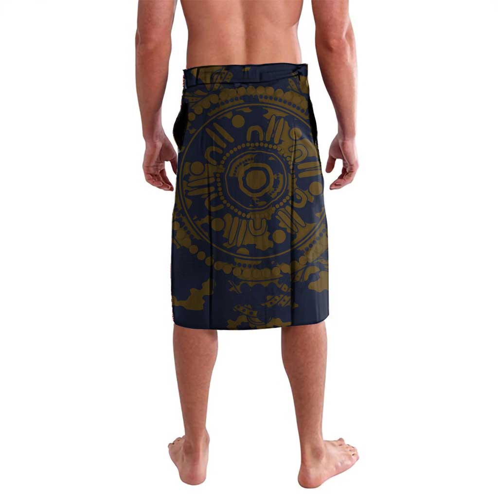 West Coast Eagles ANZAC Day Lavalava Indigenous Dot Art with Poppy Flower Tribute