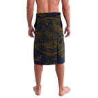 West Coast Eagles ANZAC Day Lavalava Indigenous Dot Art with Poppy Flower Tribute
