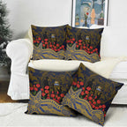 West Coast Eagles ANZAC Day Pillow Cover Indigenous Dot Art with Poppy Flower Tribute