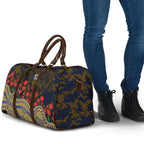 West Coast Eagles ANZAC Day Travel Bag Indigenous Dot Art with Poppy Flower Tribute