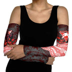 Sydney Swans ANZAC Day Arm Sleeves Indigenous Dot Art with Poppy Flower Tribute