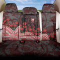 Sydney Swans ANZAC Day Back Car Seat Cover Indigenous Dot Art with Poppy Flower Tribute