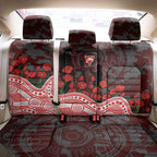 Sydney Swans ANZAC Day Back Car Seat Cover Indigenous Dot Art with Poppy Flower Tribute