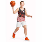 Sydney Swans ANZAC Day Basketball Jersey Indigenous Dot Art with Poppy Flower Tribute