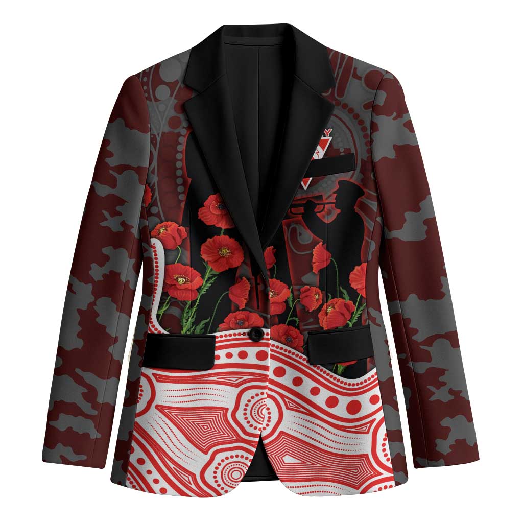 Sydney Swans ANZAC Day Blazer Indigenous Dot Art with Poppy Flower Tribute