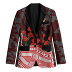 Sydney Swans ANZAC Day Blazer Indigenous Dot Art with Poppy Flower Tribute
