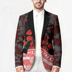 Sydney Swans ANZAC Day Blazer Indigenous Dot Art with Poppy Flower Tribute