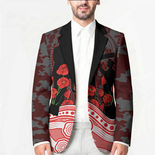 Sydney Swans ANZAC Day Blazer Indigenous Dot Art with Poppy Flower Tribute