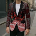 Sydney Swans ANZAC Day Blazer Indigenous Dot Art with Poppy Flower Tribute