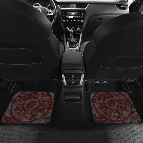 Sydney Swans ANZAC Day Car Mats Indigenous Dot Art with Poppy Flower Tribute