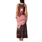 Sydney Swans ANZAC Day Family Matching Tank Maxi Dress and Hawaiian Shirt Indigenous Dot Art with Poppy Flower Tribute