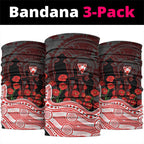 Sydney Swans ANZAC Day Neck Gaiter Indigenous Dot Art with Poppy Flower Tribute