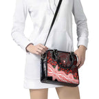 Sydney Swans ANZAC Day Shoulder Handbag Indigenous Dot Art with Poppy Flower Tribute