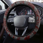 Sydney Swans ANZAC Day Steering Wheel Cover Indigenous Dot Art with Poppy Flower Tribute