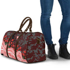 Sydney Swans ANZAC Day Travel Bag Indigenous Dot Art with Poppy Flower Tribute