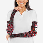 St Kilda Saints ANZAC Day Arm Sleeves Indigenous Dot Art with Poppy Flower Tribute