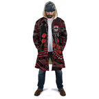 St Kilda Saints ANZAC Day Cloak Indigenous Dot Art with Poppy Flower Tribute