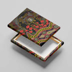 Richmond Tigers ANZAC Day Canvas Wall Art Indigenous Dot Art with Poppy Flower Tribute