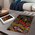 Richmond Tigers ANZAC Day Puzzle Indigenous Dot Art with Poppy Flower Tribute