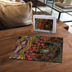 Richmond Tigers ANZAC Day Puzzle Indigenous Dot Art with Poppy Flower Tribute