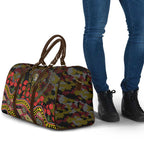 Richmond Tigers ANZAC Day Travel Bag Indigenous Dot Art with Poppy Flower Tribute