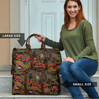 Richmond Tigers ANZAC Day Travel Bag Indigenous Dot Art with Poppy Flower Tribute