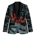 Port Adelaide Power ANZAC Day Blazer Indigenous Dot Art with Poppy Flower Tribute