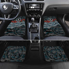 Port Adelaide Power ANZAC Day Car Mats Indigenous Dot Art with Poppy Flower Tribute