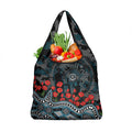 Port Adelaide Power ANZAC Day Grocery Bag Indigenous Dot Art with Poppy Flower Tribute