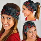 Port Adelaide Power ANZAC Day Neck Gaiter Indigenous Dot Art with Poppy Flower Tribute