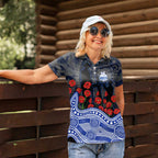 North Melbourne Kangaroos ANZAC Day Women Polo Shirt Indigenous Dot Art with Poppy Flower Tribute